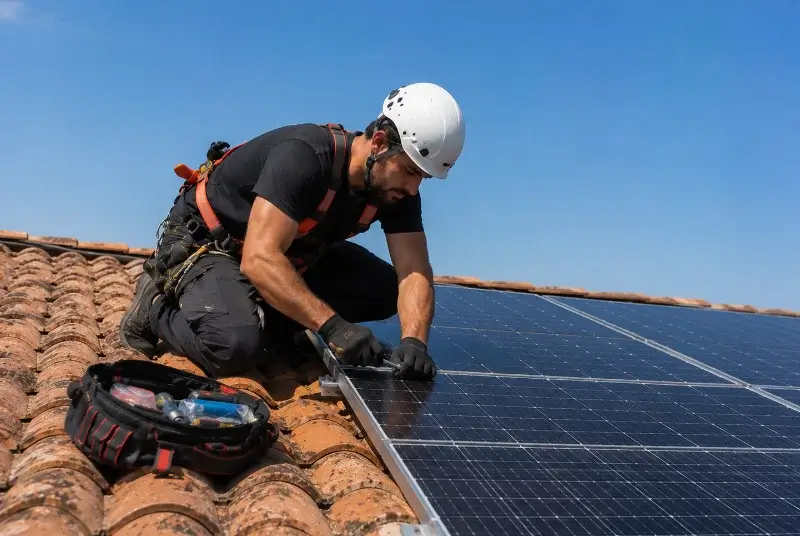 Maintenance et monitoring de panneaux solaires à Pechbonnieu