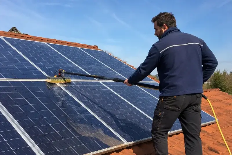 Nettoyage et entretien de panneaux solaires à Pechbonnieu